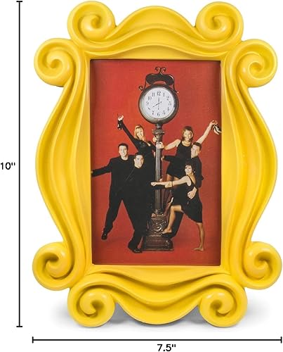 Miniatura 8 de Ukonic Friends - Marco de fotos de poliresina para puerta amarilla con soporte, para colgar fotos, decoración del hogar para escritorio, pared de