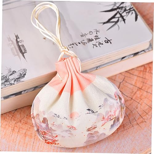 Miniatura 3 de ULDIGI Bolsa vacía de decoración china para ambientadores de coche, colgante de lavanda, bolsa de joyería de brocado, bolsa con cordón, bolsa de