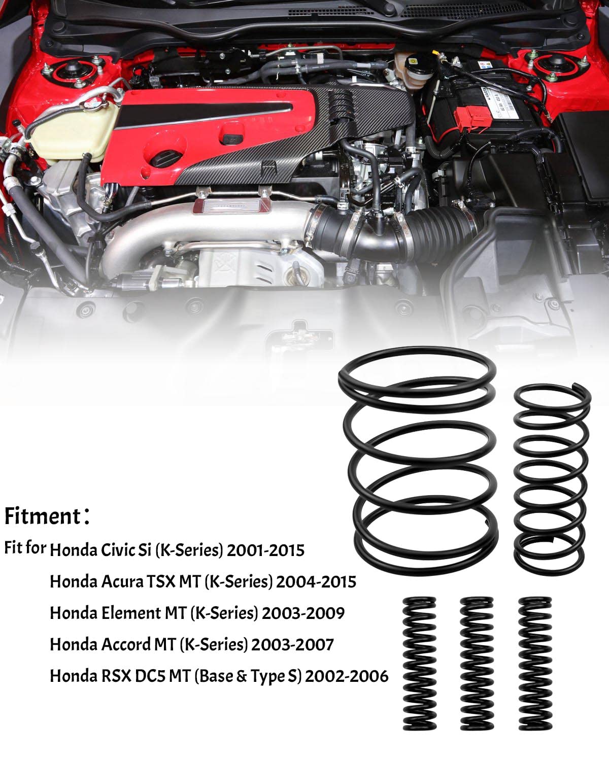 Ressorts de détente robustes pour Honda RSX DC5 MT Civic Si Acura TSX MT 2004-2006 Remplace HYB-BUN-01-85