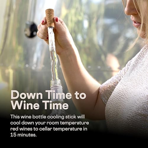 Miniatura 6 de Corkcicle Enfriador de botellas de vino de aire, mantiene los blancos fríos y lleva los tintos a la temperatura de la bodega en 15 minutos, aireador