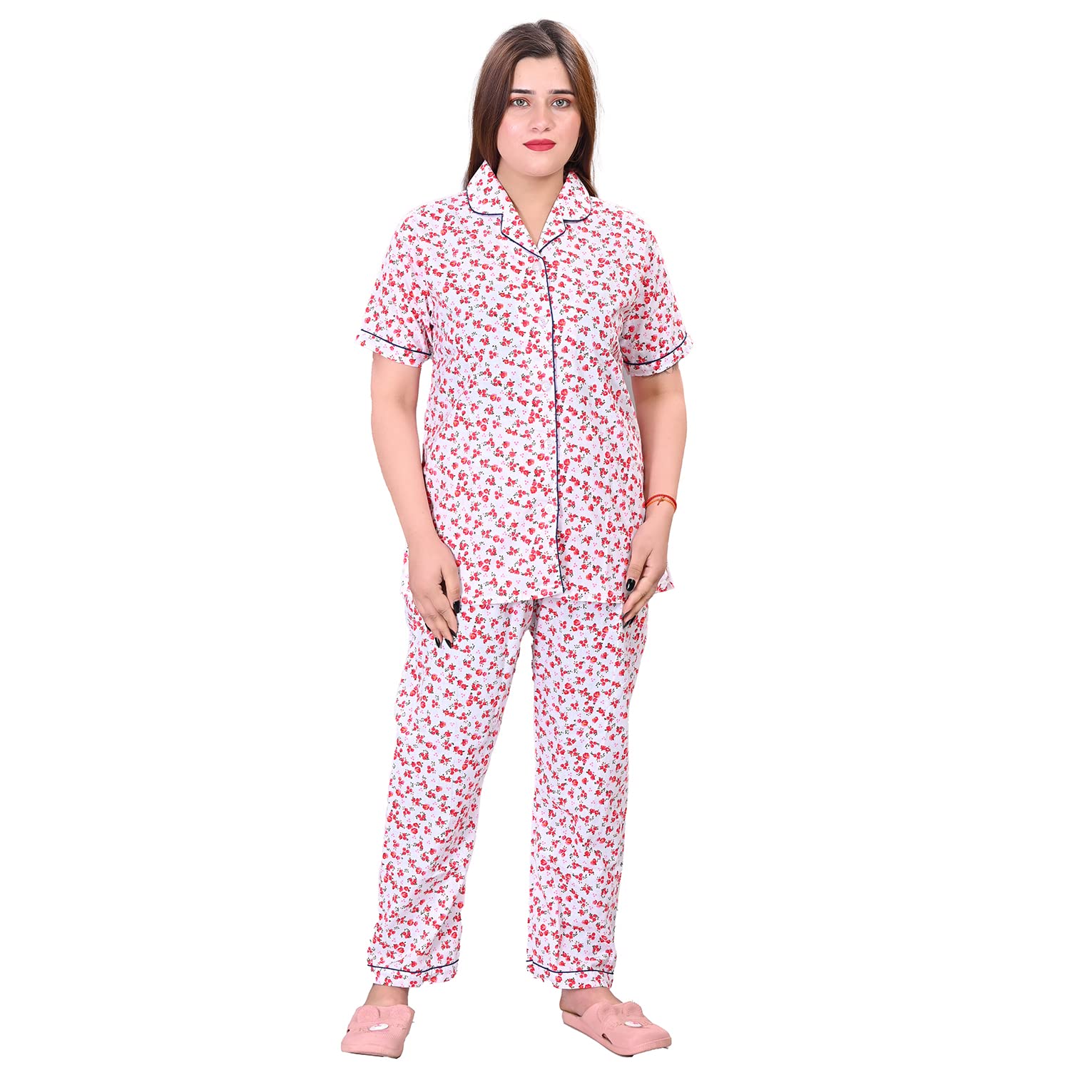Women's Cotton All Over Print Night Suit-picture-26