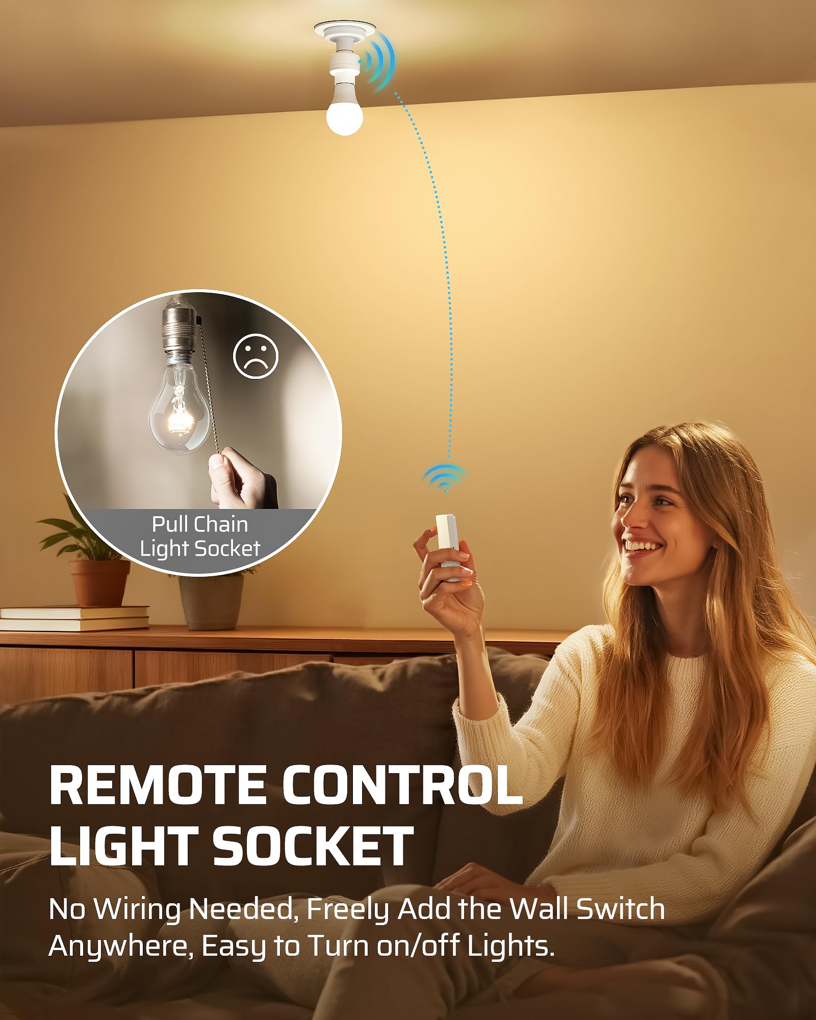 Programmable Remote Light Socket - No Wiring! -2