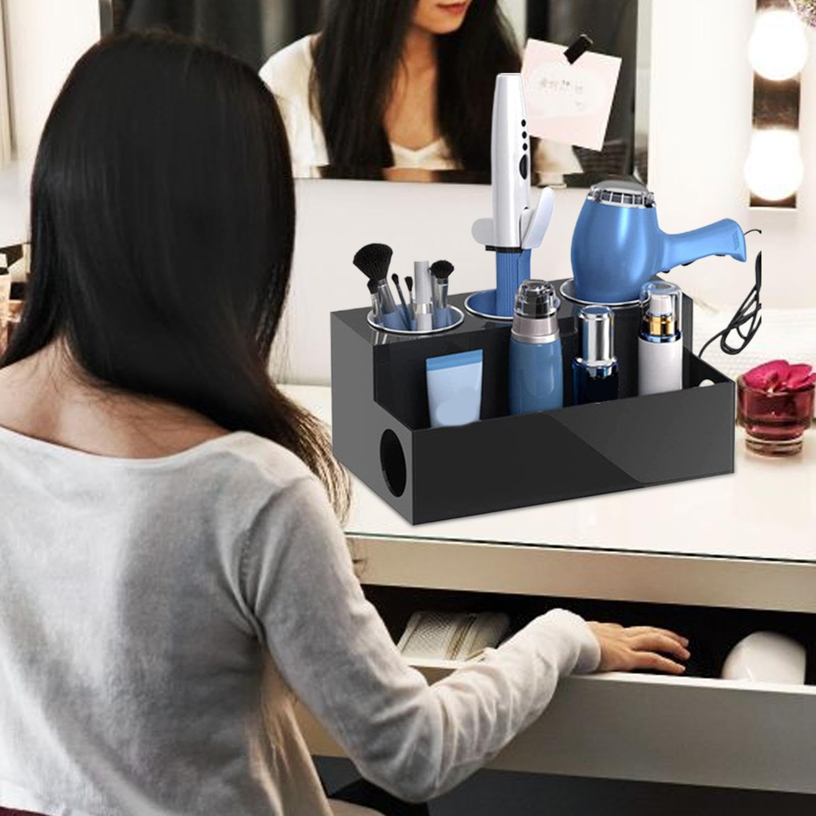 Organizer Per Capelli Portaoggetti Stabile Multifunzionale Pratico