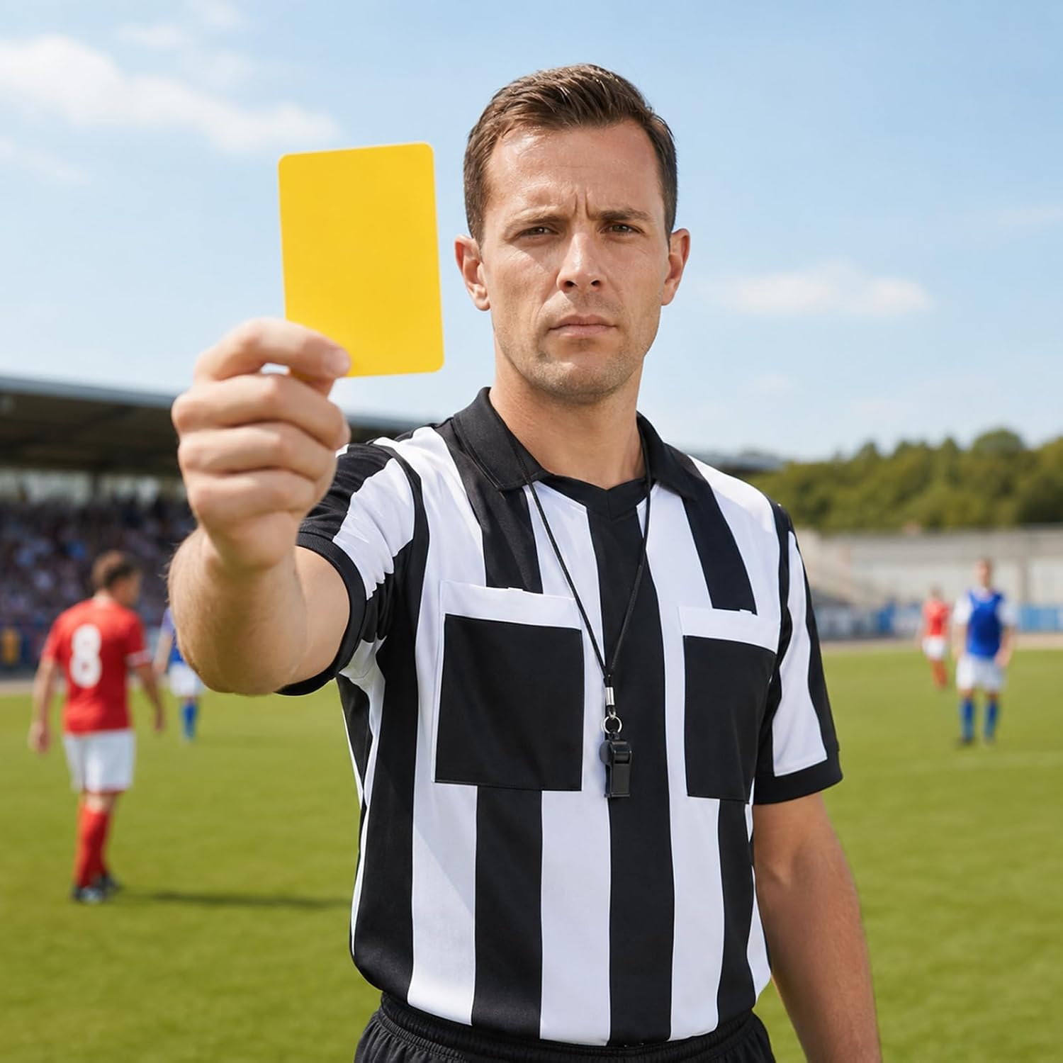 8PCS Soccer Referee Cards Kit Red Yellow Green Soccer Referee Cards