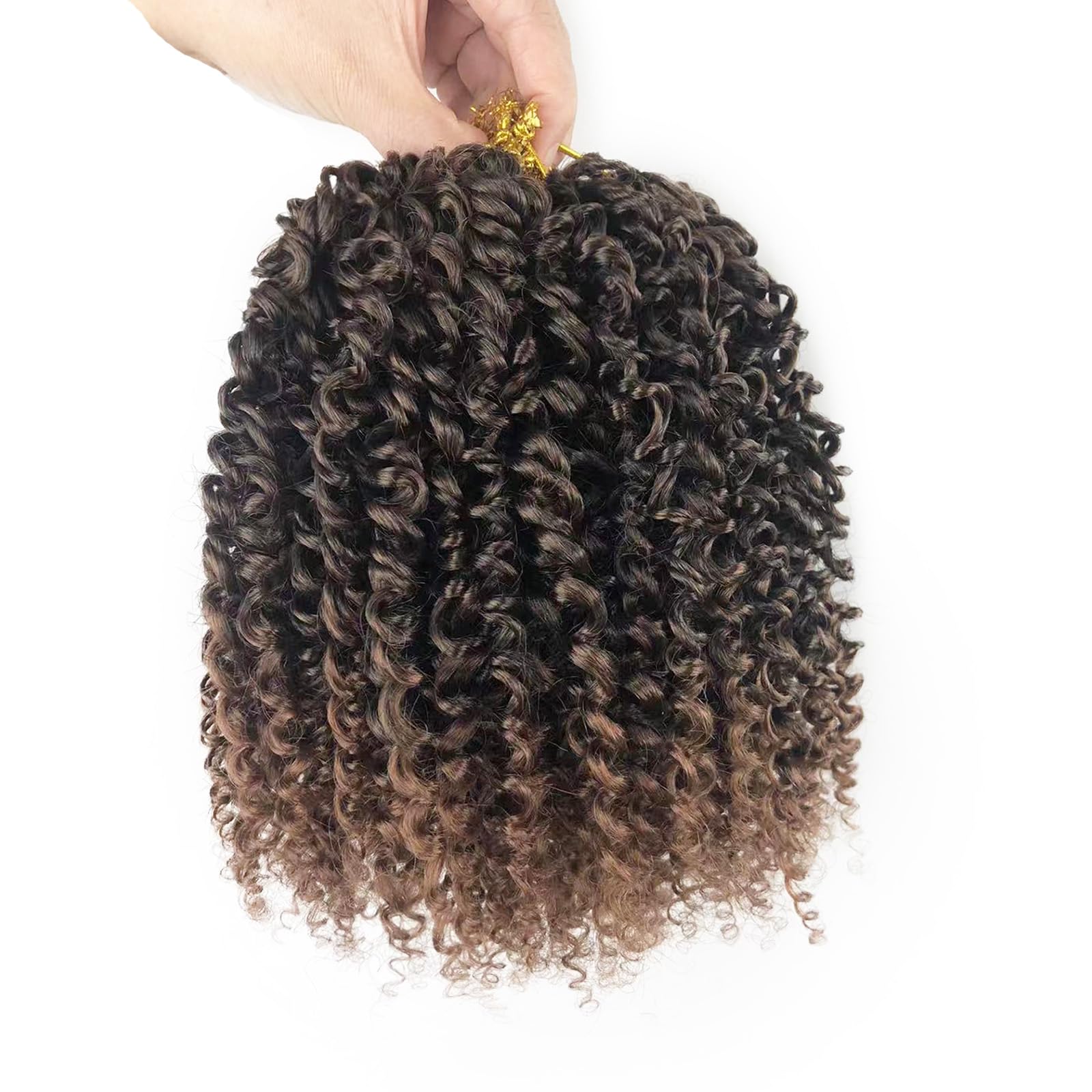 8 Inch Micro Passion Twist Hair Pre-twisted Short Bob Yanky Twist Crochet Braids for Black Women Mini Kinky Curly Spring Twist Crochet Hair Pre Looped Soft Yankee Twist Crochet Hair Extensions