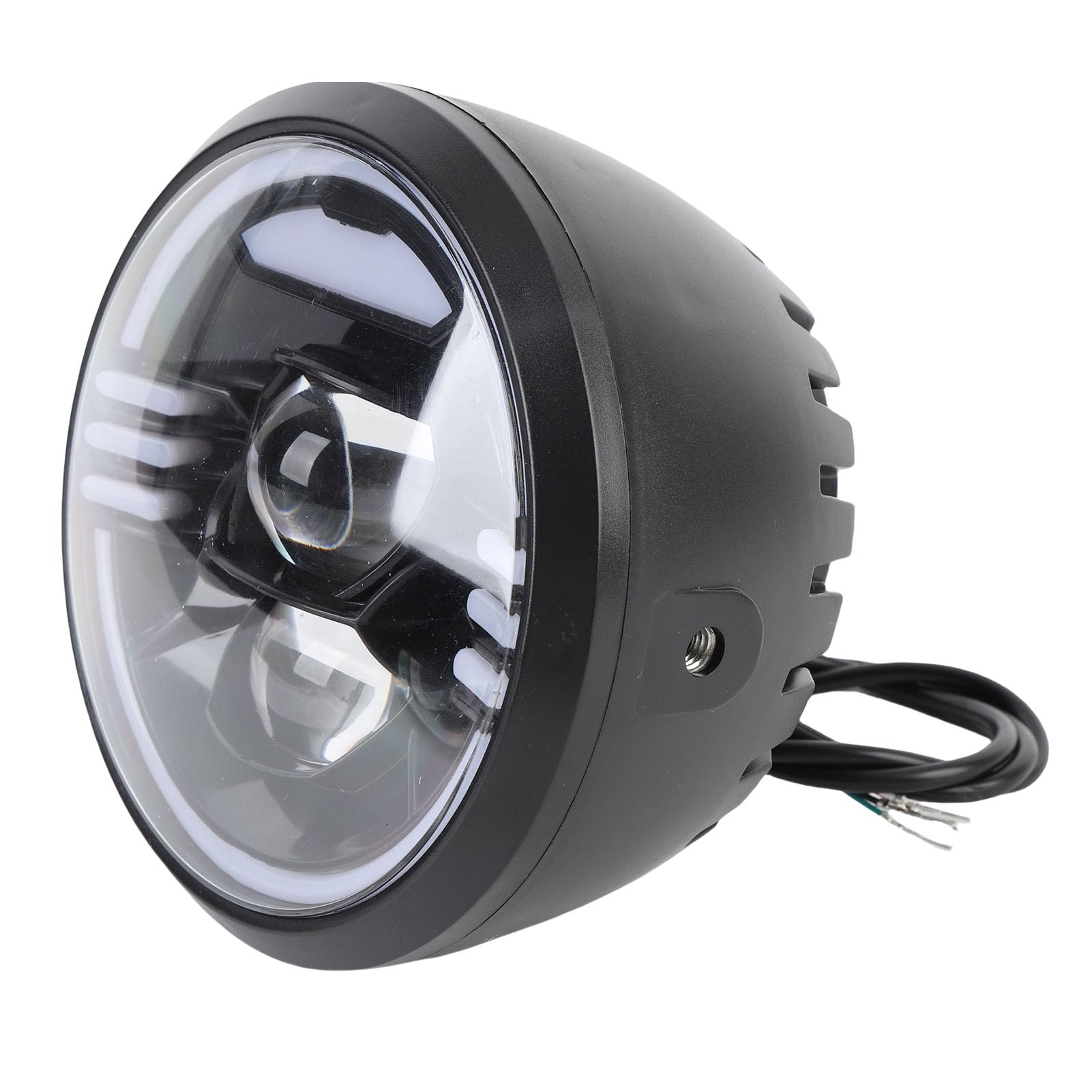Bediffer Faro Anteriore a LED Ad Alta luminosità per Bici Elettrica per Guida Notturna, Struttura in ABS, Kit di Installazione Semplice per Ciclisti Elettrici