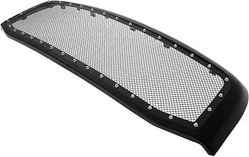 APS Compatible con Dodge Ram 1500 2006-2008 y 06-09 2500 3500 MAIN SUPERIOR de acero inoxidable negro rejilla de malla con carcasa DL5318P