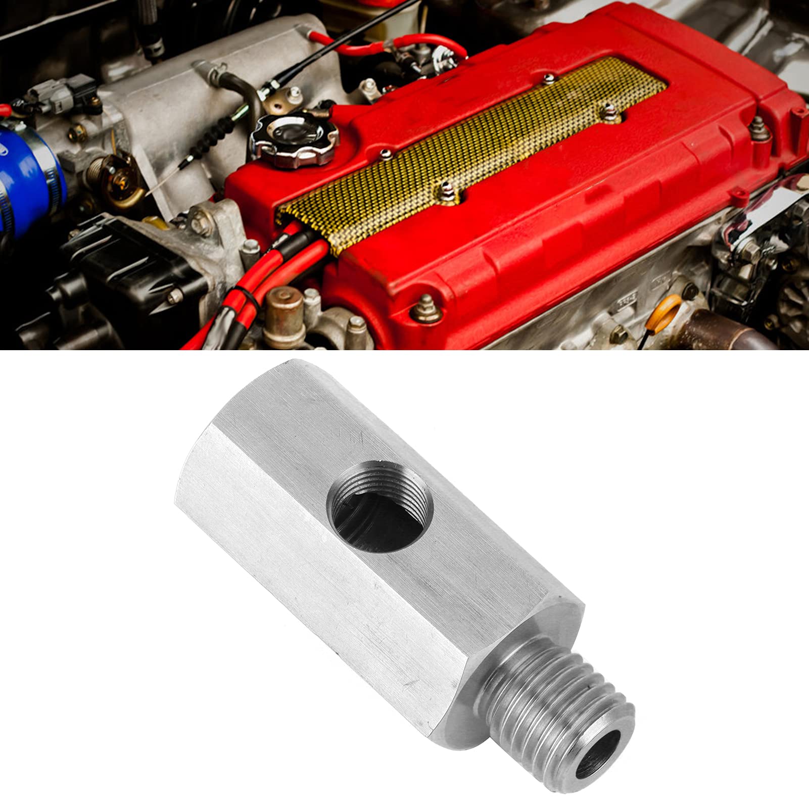 Raccordo Npt del sensore di pressione dell'olio, accessorio per auto con adattatore in acciaio a forma di T da 1/8 pollici a M12 X 1.5