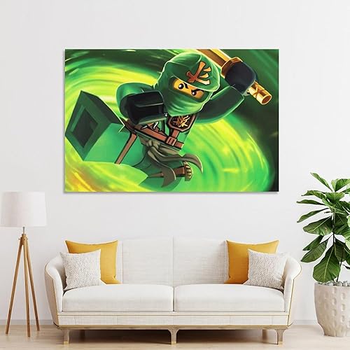 Miniatura 4 de Póster de anime para amantes del anime, arte de pared, póster de Ninjago Legacy of The Green Ninjago, pintura decorativa, lienzo, arte de pared,