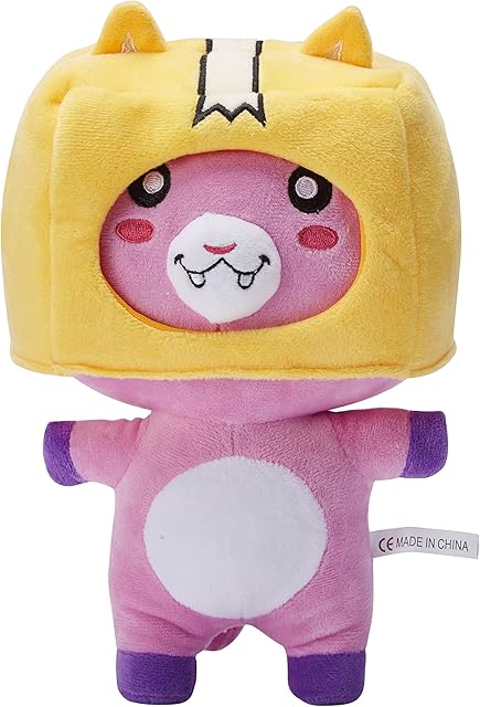 Lankybox Foxy Plush Toy ,Lanky Toys Foxy Boxy and Rocky ,Soft Stuffed Plush Toy with Removable Hood ,The Best Holiday Birthday Gifts for Kids and Fans (Standing Foxy)