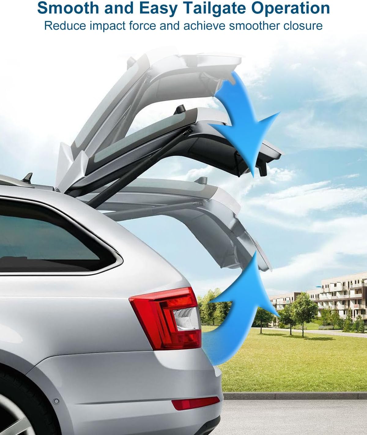 RT551075 63269FJ120 20.40 Inch Rear Hatch Liftgate Struts Lift Supports Gas Springs Arms Fit for Subaru Crosstrek 2016-2017 Impreza Hatch Back & Wagon 2012-2016 XV Crosstrek 2013-2017, 2 Pcs
