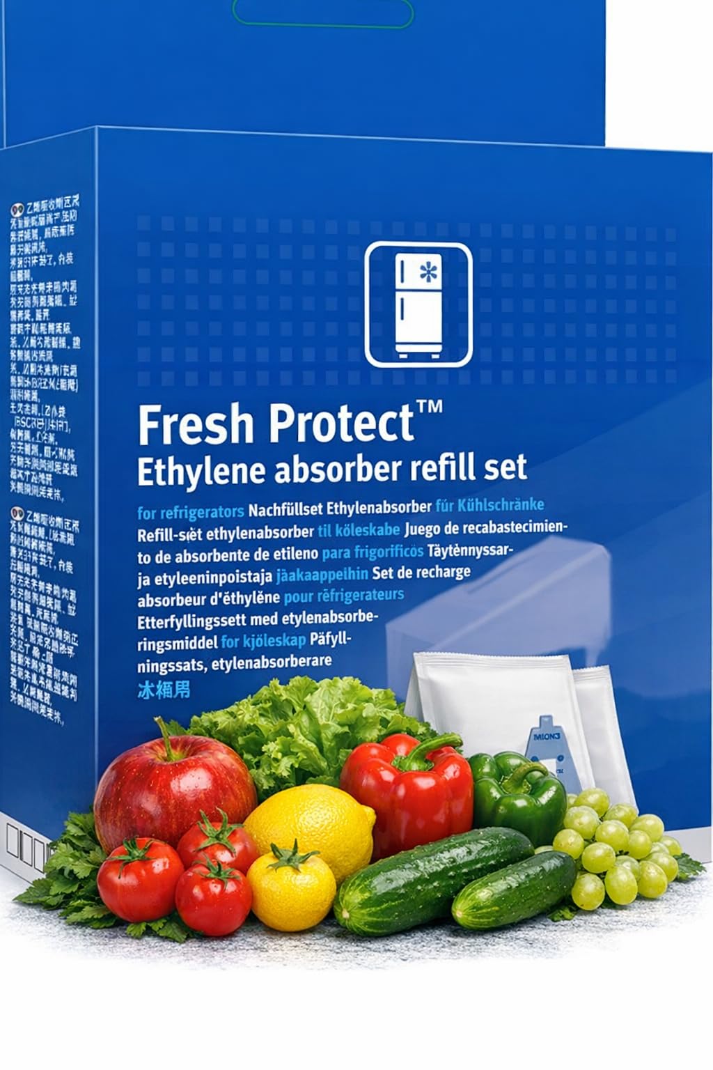 Fresh Perfect - Kit de recambio de gas de etileno para frigorífico y todas las marcas 17007000 para 17007846, 17006999, 17005227