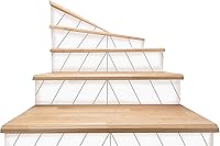 Vista 1 de Mónaco - Tira de vinilo autoadhesiva para escaleras, fácil de recortar y limpiar, reposicionable, extraíble, resistente al agua, murales