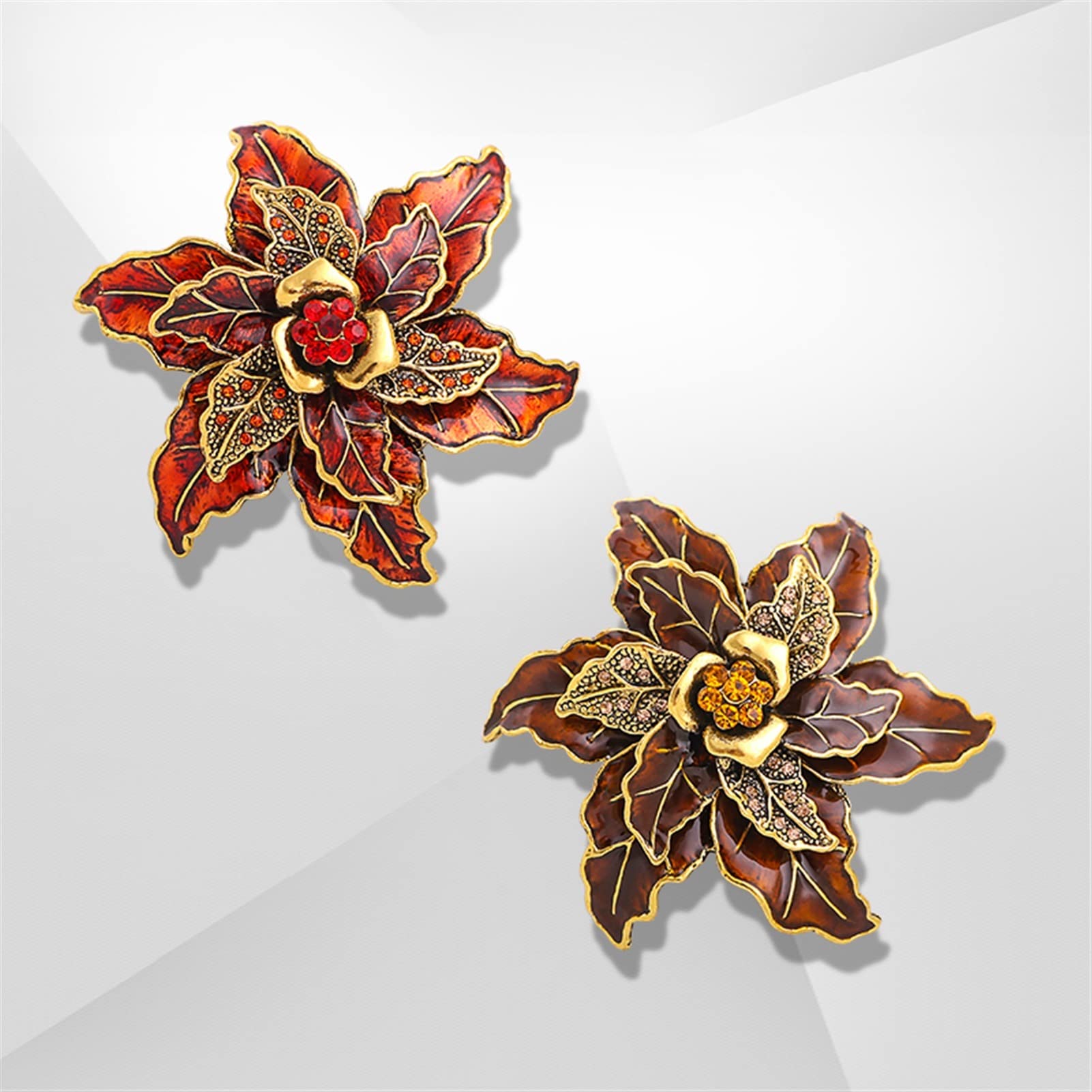 Pin Schmuck Geschenke for Frauen Damen Modeaccessoires Retro Emaille Blumenbrosche Partybrosche Strickjacke Jacke Mantelbrosche Broschen und Anstecknadeln