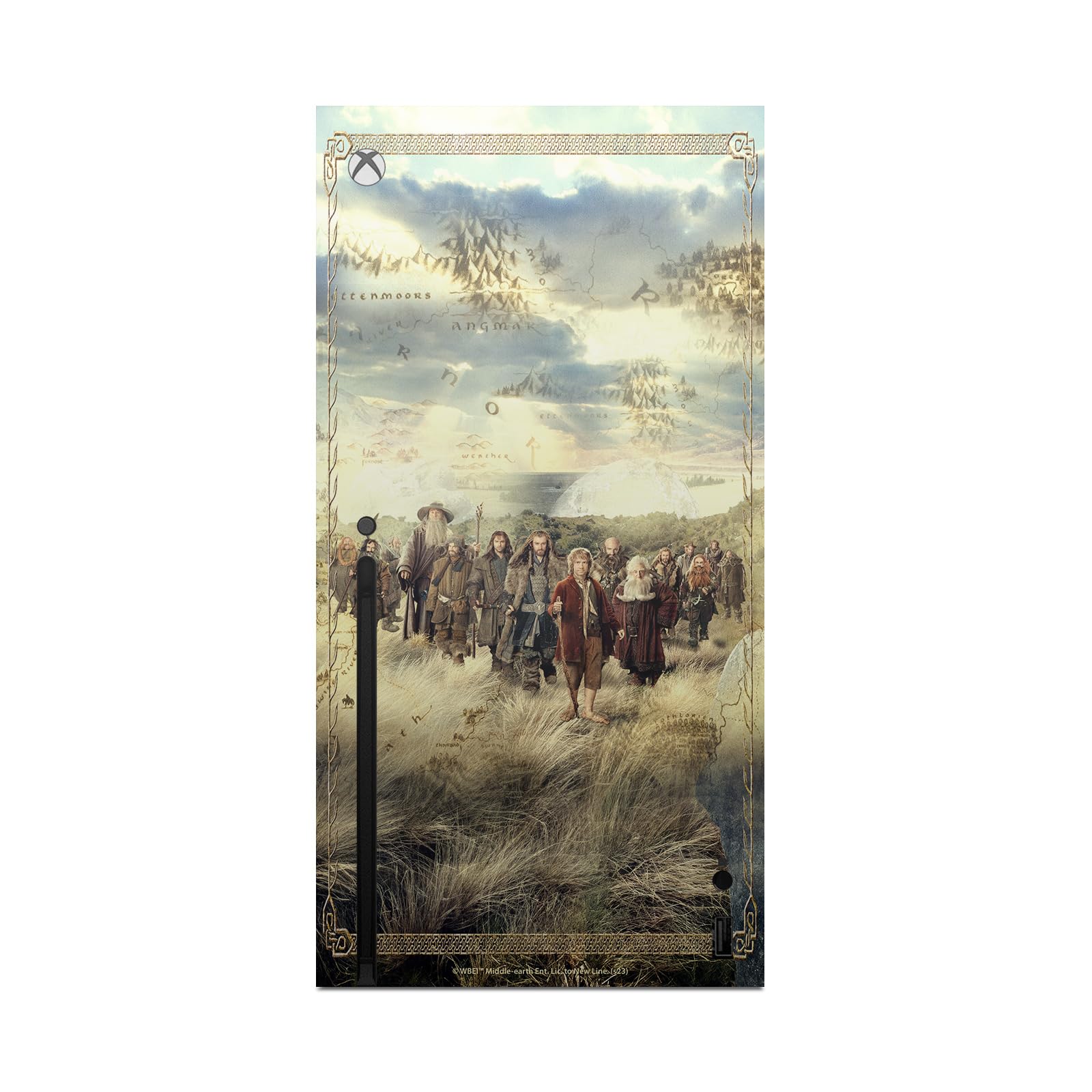 Head Case Designs sous Licence Officielle The Hobbit an Unexpected Journey Poster Art Clé Vinyle Autocollant De Jeu Peau Autocollant Compatible avec Xbox Series X Console and Controller Bundle