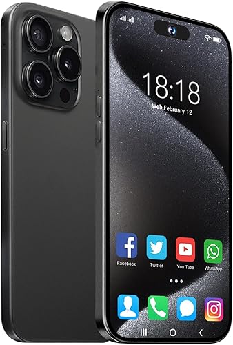 Echoamo A15 Pro Max 5G Unlocked Cell Phone, 4GB +128GB Unlocked Android 13 Mobile Phone, 6.82" FHD50+108MP Camera, 6800mAh Battery, Dual SIM
