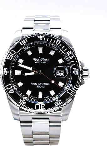 Paul Picot Paul Mariner III Nero : Amazon.it: Orologi
