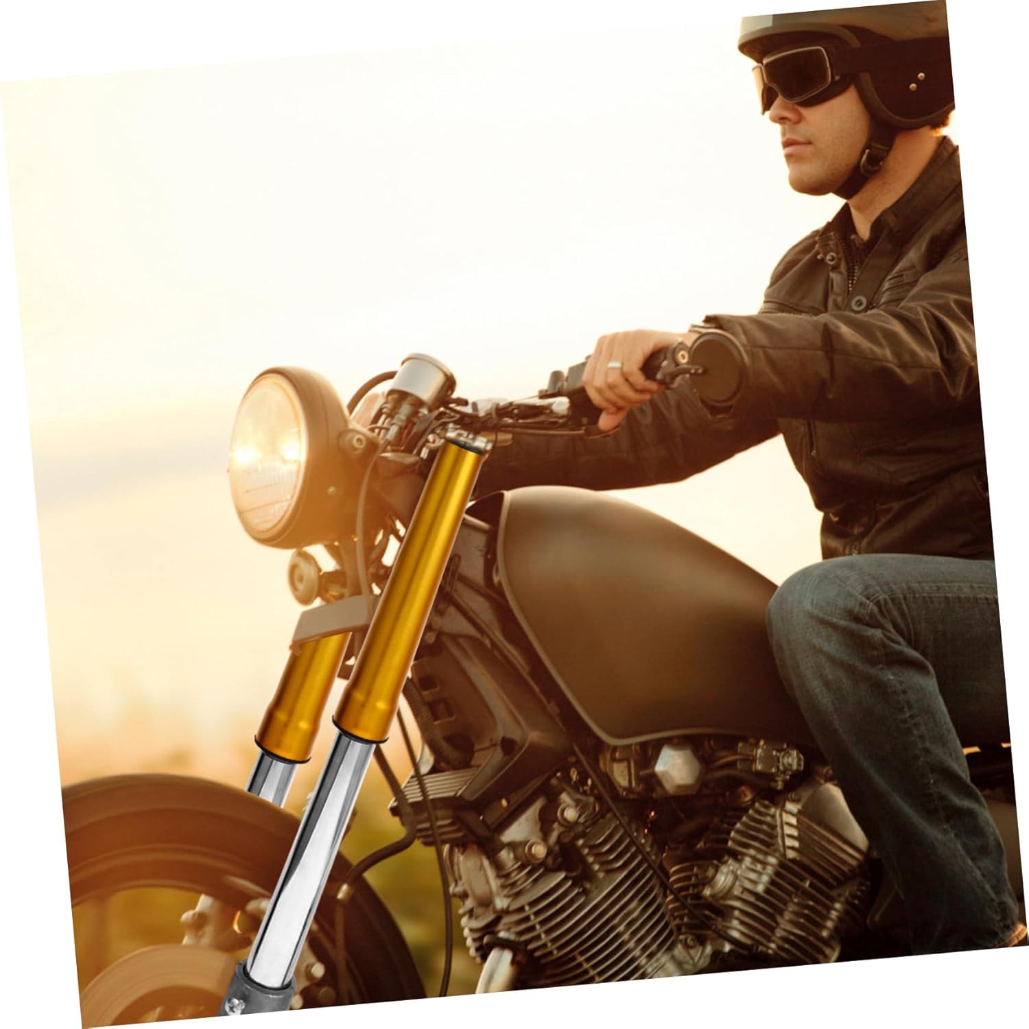 49cc Mini Dirt Bike Front Fork Shock-absorption Suspension Easy to Install Replacement for Off-road Motorcycle Stable Performance for Enhanced Riding Experience