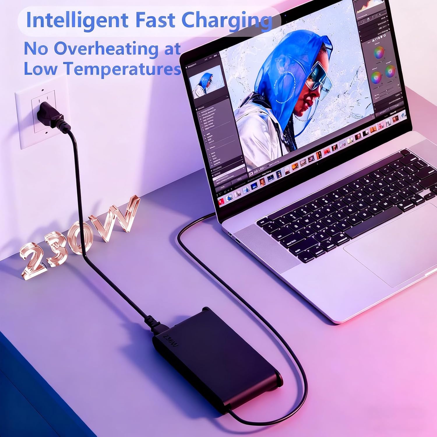 230W Laptop Charger Compatible with Lenovo Legion 5 5i 5P 7 C7 S7 Y520 Y740 Y730 Y900 Y910 Y920 Y7000P, Slim AC Power Adapter Compatible with Thinkpad P17 P16 P15 ThinkBook 16P, 9.3FT Power Cord