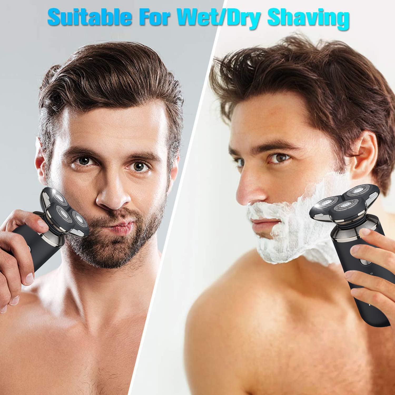 Noymi 3 in 1 Shaving Machine | Beard Trimmer for men with Waterproof IPX7 technology | Fast Charging with 90 Mins Continuous Use (Shaver + Trimmer) - Image 5 thumbnail