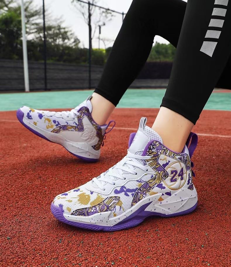 Image of Men's Basketball Shoes Fashion Printed Sneakers