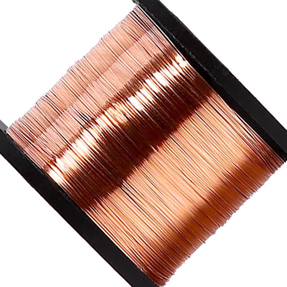 Alambre esmaltado de cobre 0.1mm, 5 Rollos, hilo conductor de alta conductividad para joyería y reparación