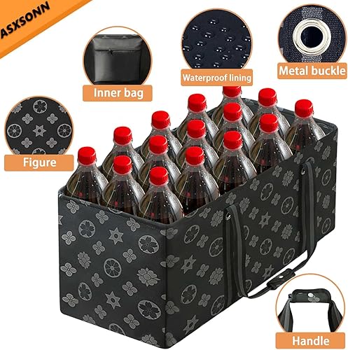 Miniatura 5 de ASXSONN Bolsa de mano extra grande con marco de alambre de metal, bolsa grande estructurada con fondo duro, bolsa de coche, bolsa de playa