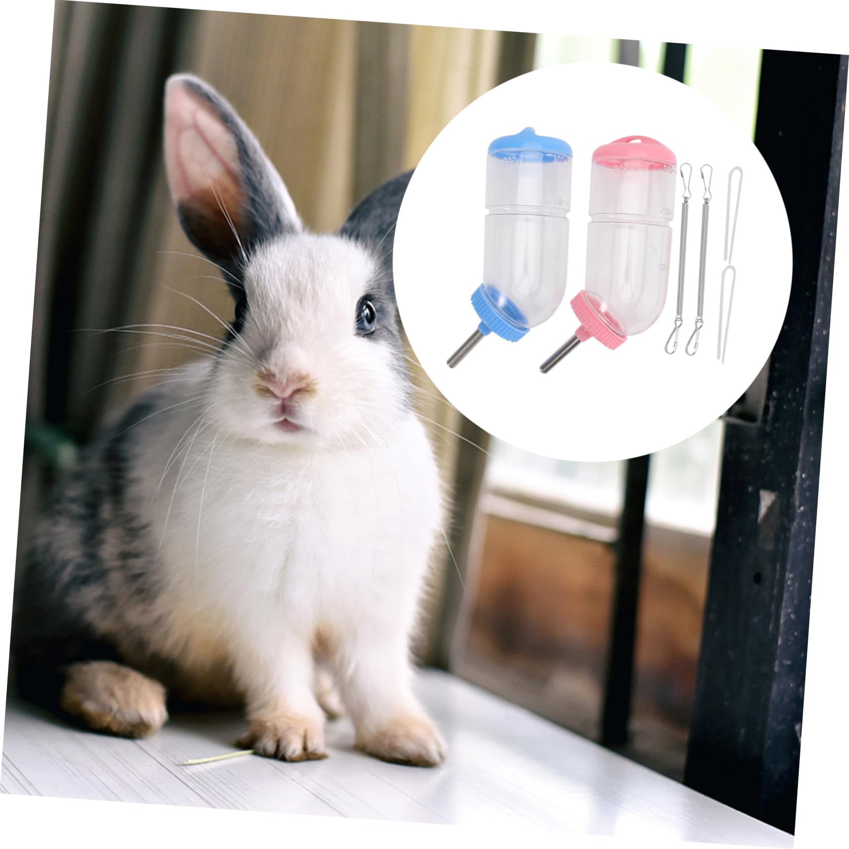 POPETPOP 6pièces Abreuvoir à Eau pour Animaux De Compagnie Pratique Fontaine à Boire pour Lapins Et Cochon Couleurs Aléatoires