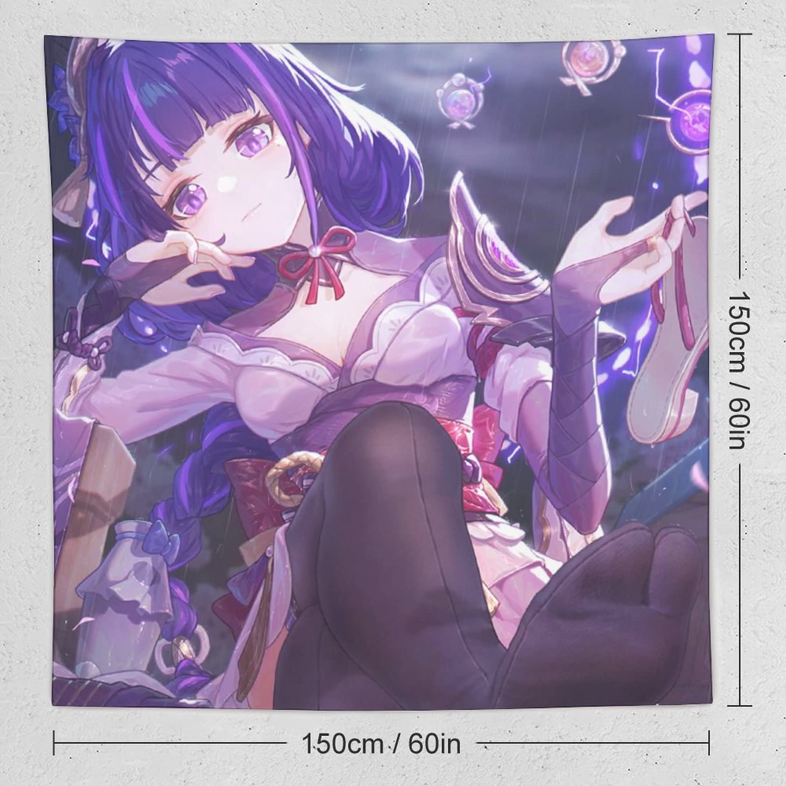 白い狐の住む社　原神　A1タペストリー　雷電将軍 白い狐の住む社 原神 A1タペストリー 雷電将軍 雷電将軍/原神