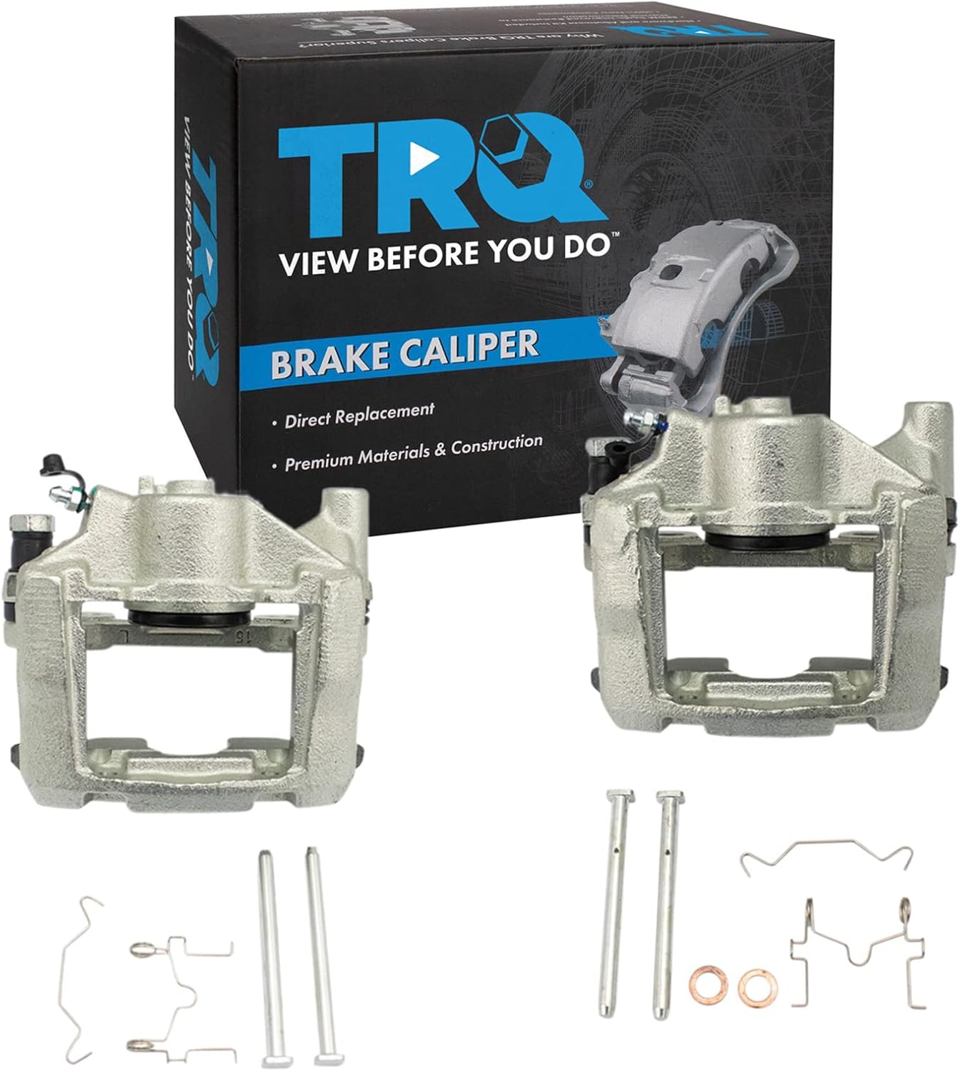 (only 1 pc)TRQ Rear Brake Caliper Set Compatible with 2006-2007 Lexus GS430 2007-2011 GS450h 2008-2011 GS460 2006-2013 IS350