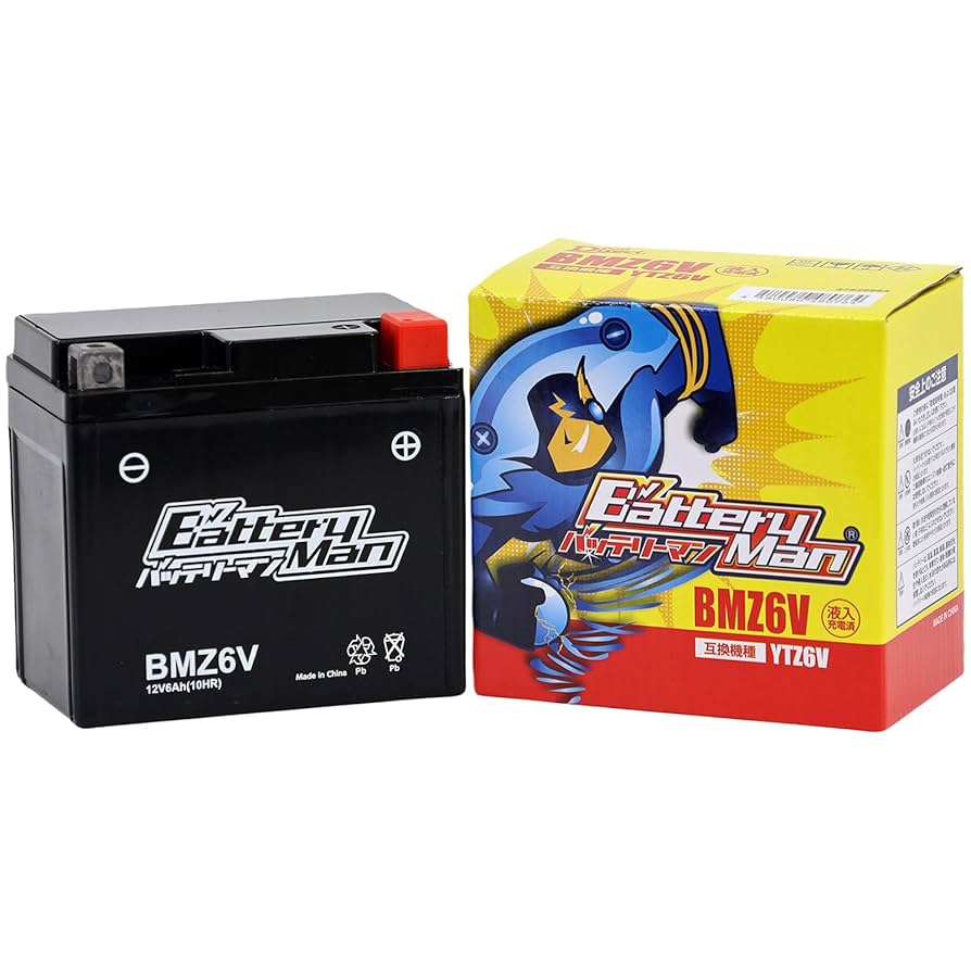 ⭐︎M⭐︎様 ご確認用·͜·ᰔᩚ Amazon.co.jp: バッテリーマン バイク用バッテリー BMZ6V (YTZ6V