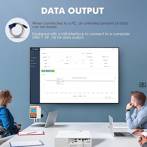 Miniatura 4 de Bonvoisin Viscómetro rotatorio digital 10-2,000,000mPa.S Medidor de viscosidad rotacional de laboratorio digital Medidor de viscosidad +-3% de