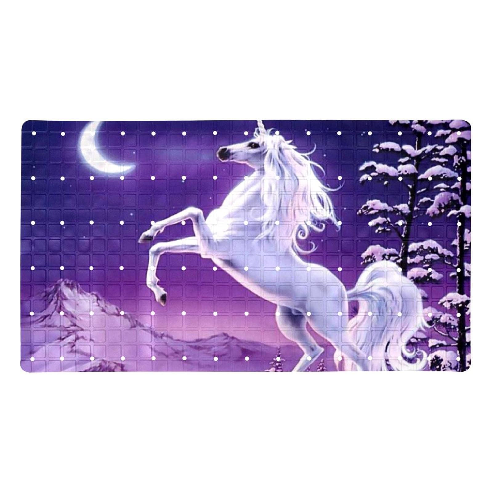 Tapis de bain pour s'asseoir anti-glisse licorne fantaisie