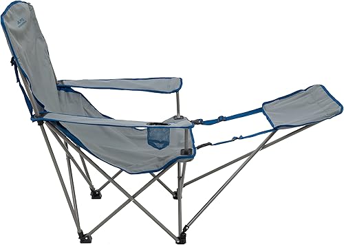 Miniatura 4 de ALPS Mountaineering Sillas de camping Escape Lounge para adultos con reposapiés y reposabrazos ajustables, marco de acero resistente, diseño