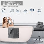 Grey Hand Towels Set 2 Pack-16“x31”,Ultra Soft Microfibers Bathroom Towel Set Highly Absorbent Quick Dry Luxury Premium Towel Lightweight Durable Hand Towel Collection for Hotel Spa Gym Kitchen