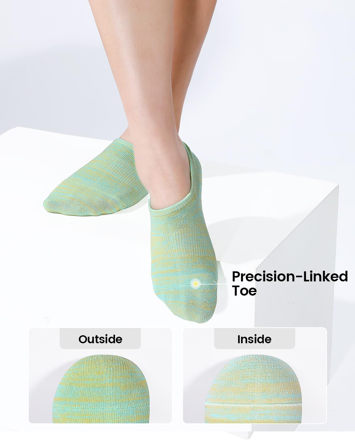 IDEGG No Show Socks Women 10 Pairs Low Cut Anti-Slid Novelty Athletic Casual Invisible Liner Socks - Image 4