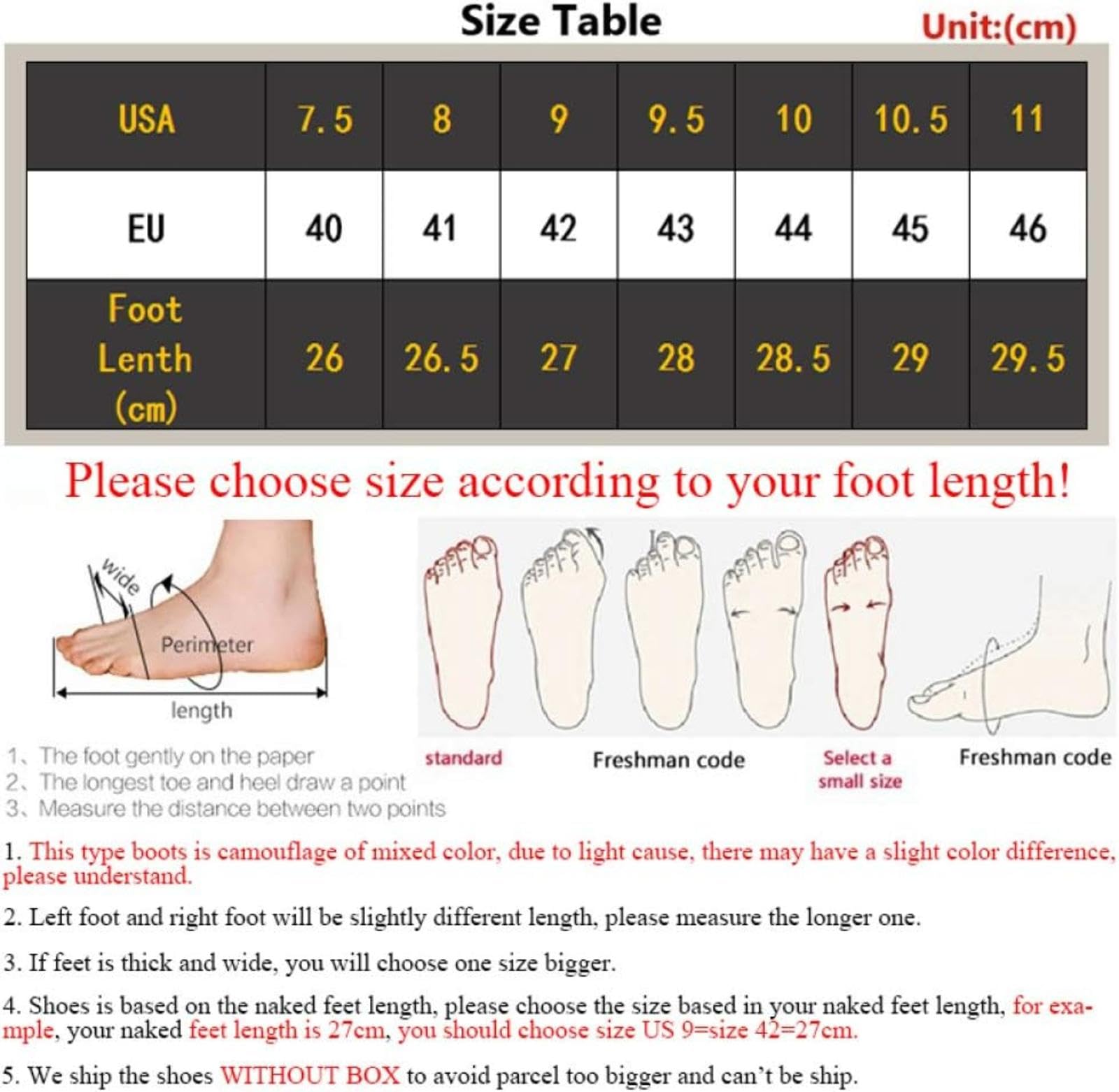Neu Bottes de chasse imperméables pour hommes avec motif camouflage, bottes tactiques militaires, chaussures d'extérieur respirantes et antidérapantes, bottes de jungle légères,C-43