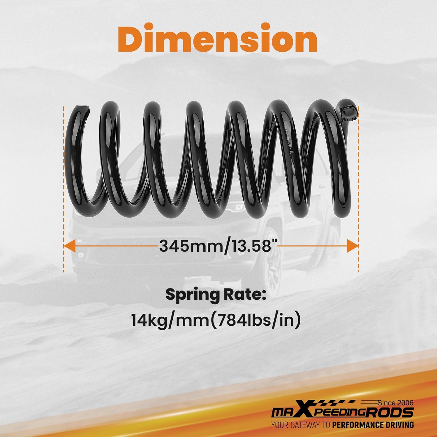 maXpeedingrods 2” Front Lowering Spring for Dodge Ram 1500 2009-2018 V8 2WD, for Ram 1500 Classic 2019-2022 2WD, Drop Coils Kit