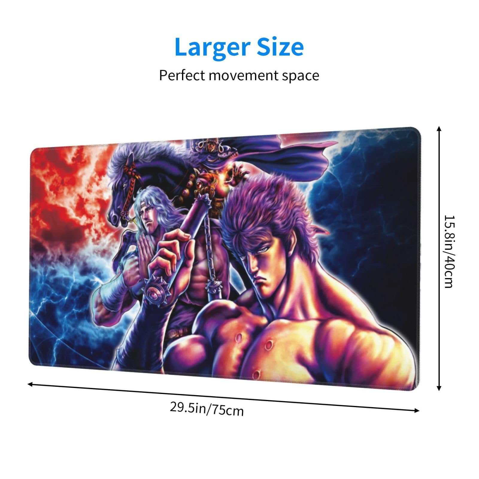 Amazon.co.jp: 北斗の拳 マウスパッド デスクマット 大型 ゴムベース