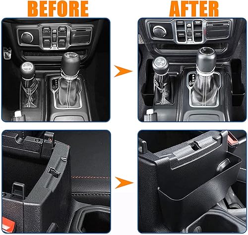 Miniatura 4 de RESTBONE Compatible con Jeep Wrangler JL JLU 2018-2023 y caja de almacenamiento colgante para Jeep Gladiator JT 2020 2021 2022 2023