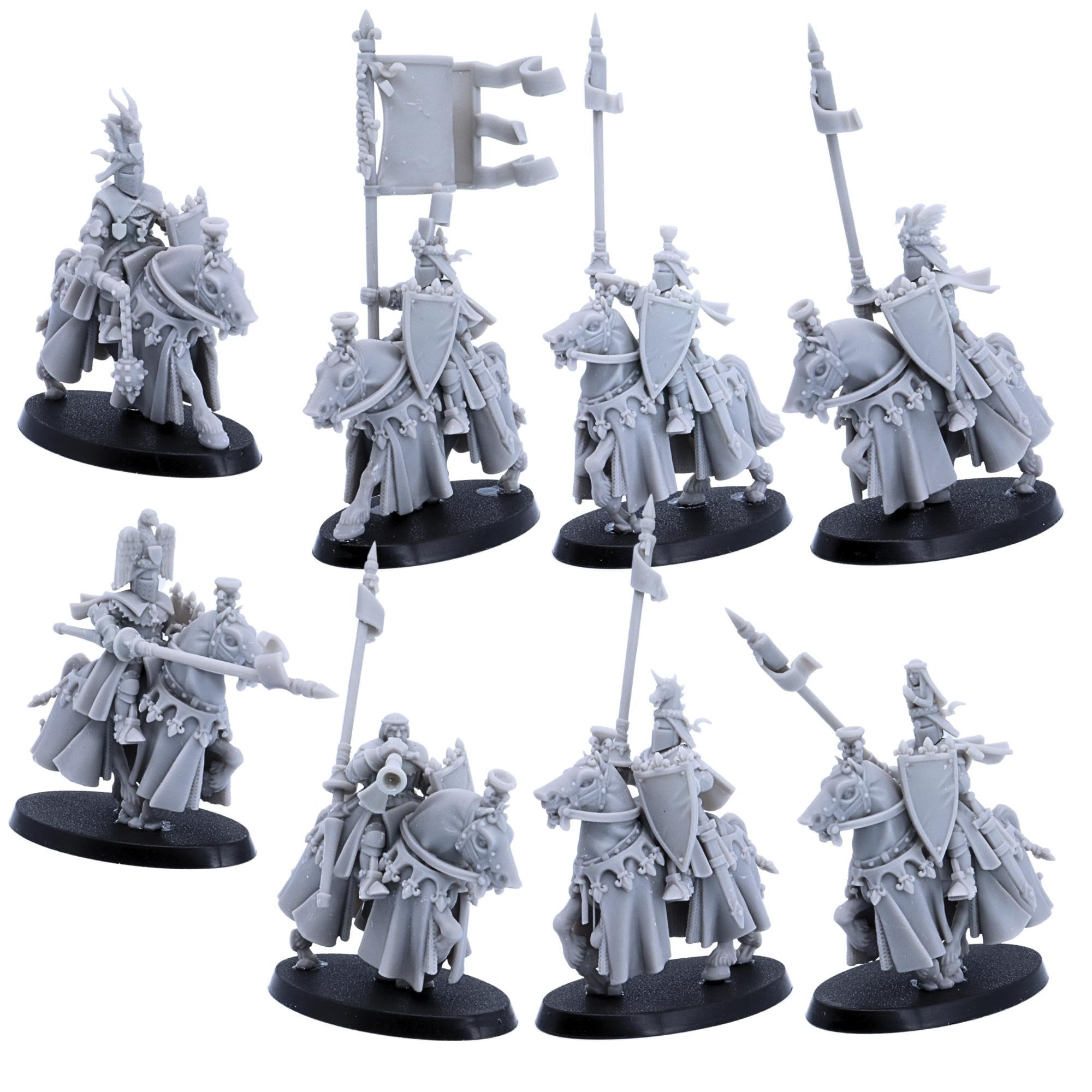 Medieval Royal Knights Cavalleria Spearmen, Highlands Miniature Giochi di ruolo storici gioco TTRPG NPC Wargaming