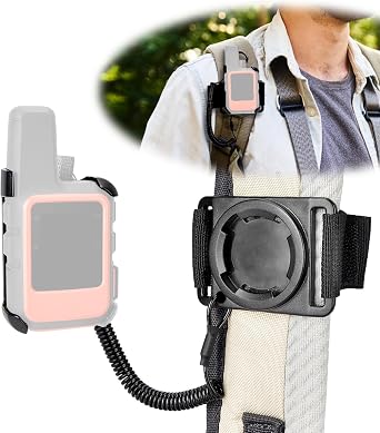 Backpack Tether for Garmin inReach Mini 2 and inReach Mini Accessories | Backpack Tether Mount Holder, Prevents Device Loss, One-hand Quick Access, Adjustable Straps & Anti-slip, for Hiking