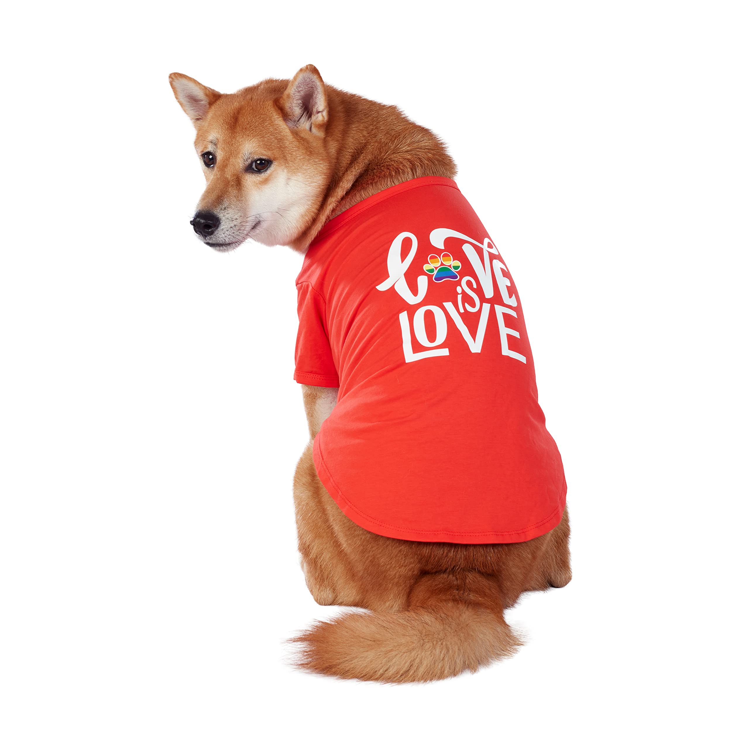 Best Furry Friends T-Shirt for Dogs, Love is Love, Large