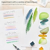 Vista 4 de ARTEZA - Juego de 15 pinceles para detalles, juego de pinceles para detalles finos para modelos y lienzos en miniatura