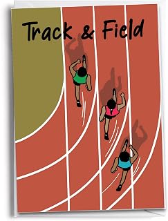 Track & Field Greeting Card – Runner Congratulations Card | Perfect for Cross Country, Sprinters & Distance Athletes