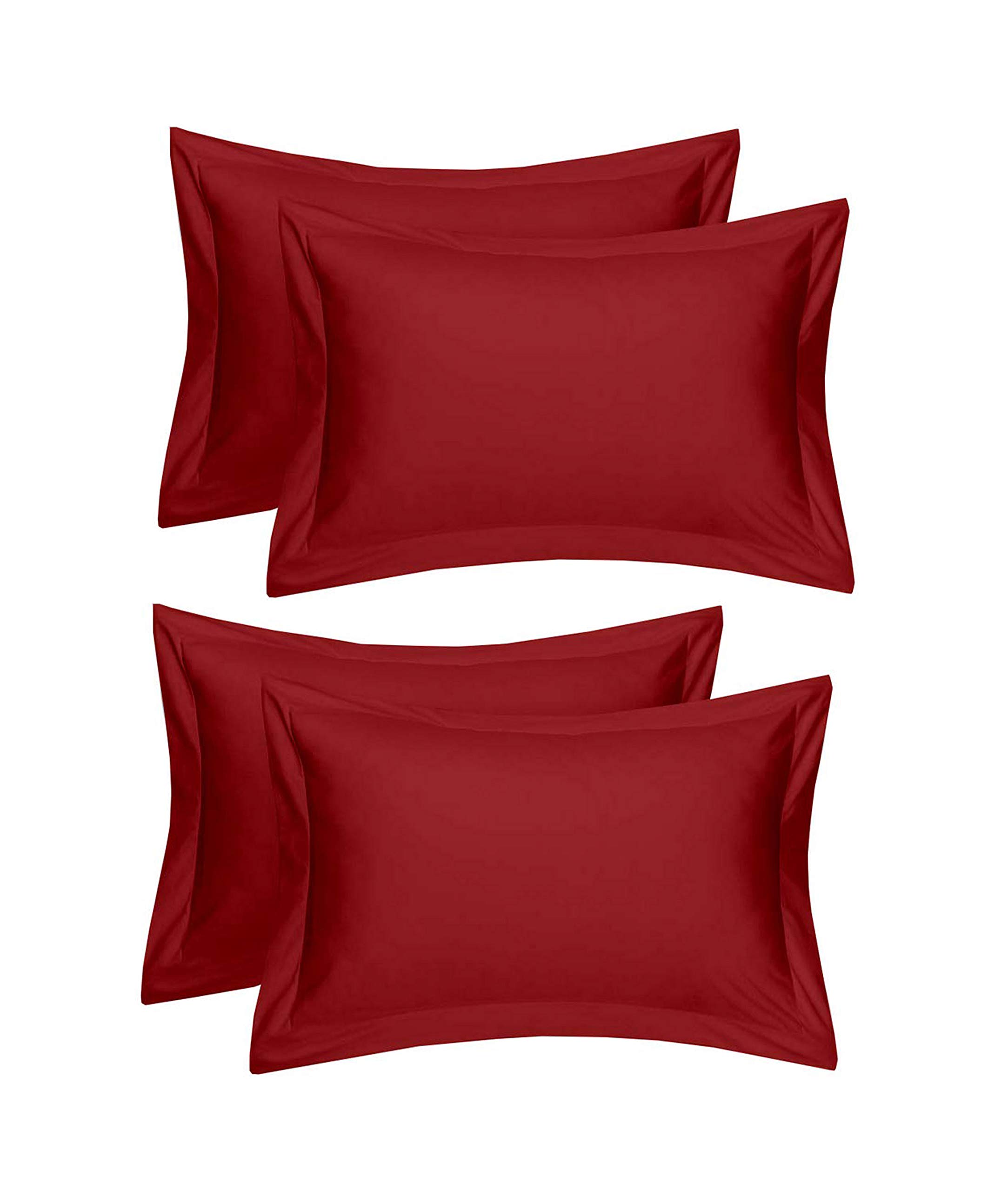 King Size Pillow Covers - Cream Beige Set of 4 -7