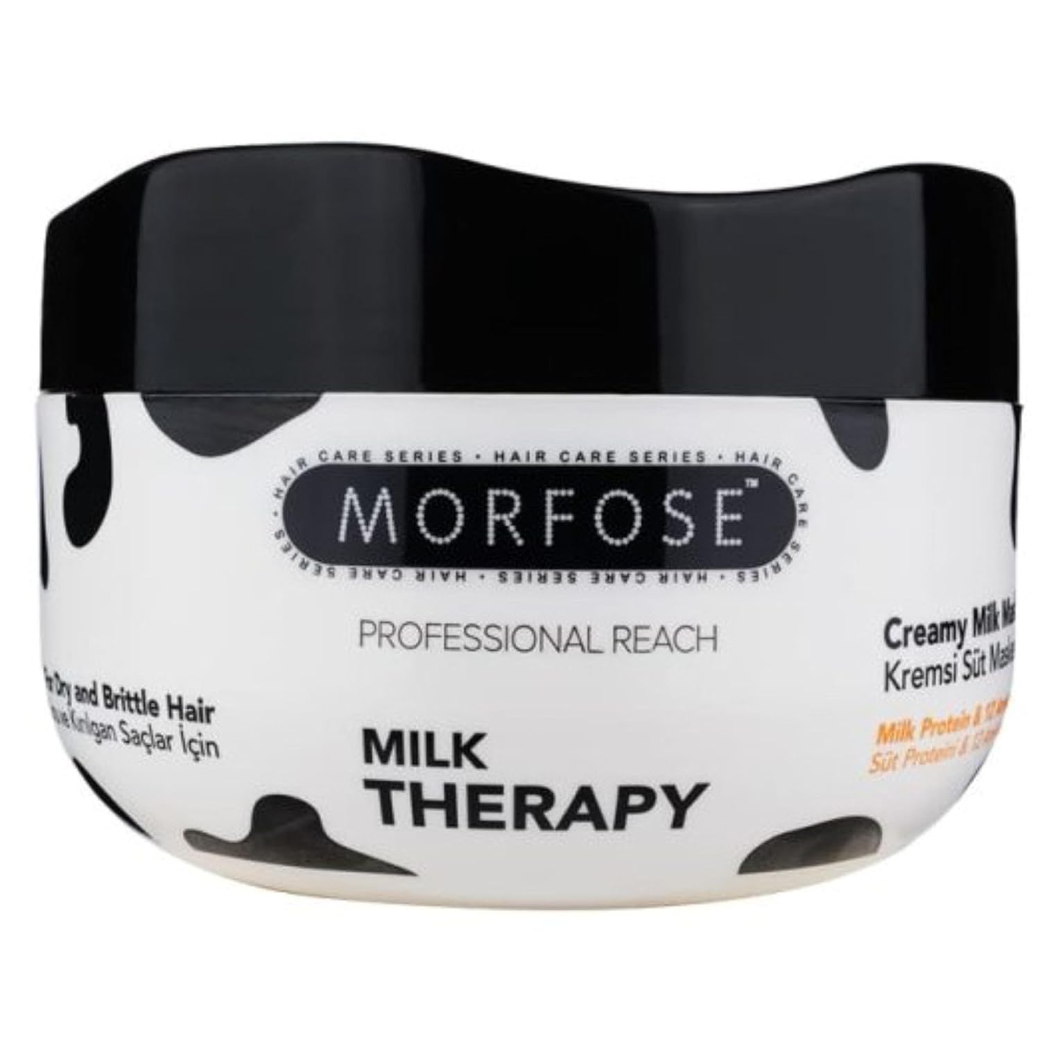 Morfose Professional Hair Mask for Dry, Damaged, or Brittle Strands 16.9 Fl oz (Milk Therapy)