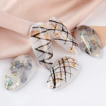 Black Spider Gel for Nails, Black Gel Paint for Nails Art UV LED DIY Design Manicure Spider Paint Nail Gel for Nail Art