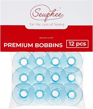 Sewphee 12pcs Plastic Bobbins fits Most Pfaff Sewing Machine - Durable 9033P Compatible Pfaff Bobbins Ensures Smooth Stitching Premium Sewing Accessories and Supplies