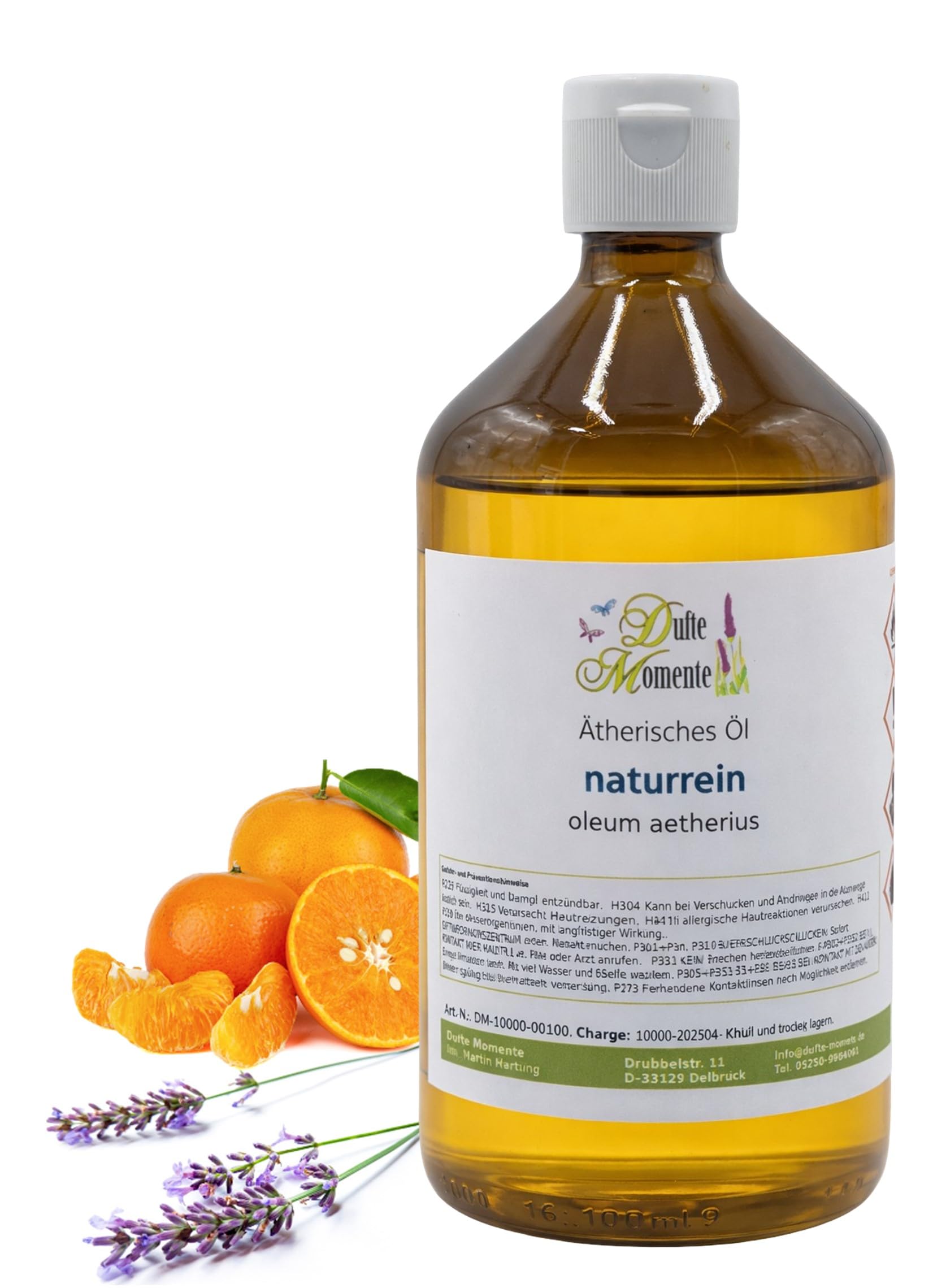 Ätherische Ölmischung Capri 500 ml – Lavendel & Mandarine – naturrein – für Saunaaufguss, Diffusor & Duftlampe
